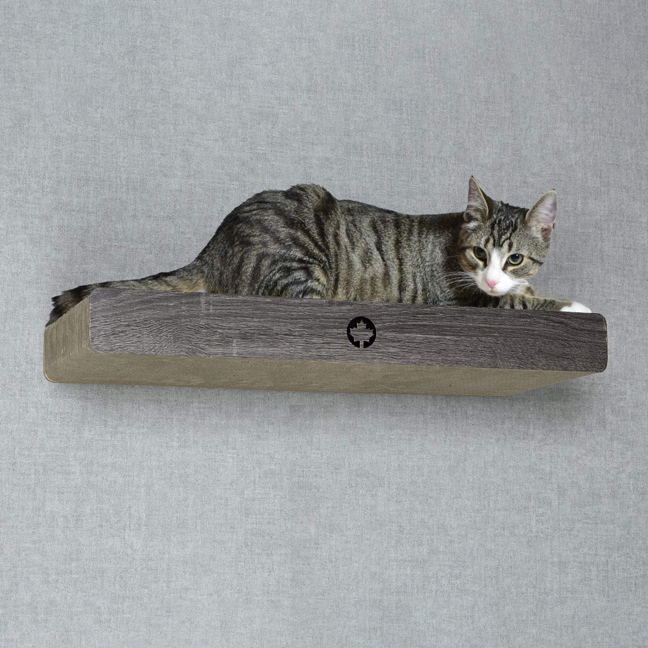 CanadianCat Company | Wandkratzbrett Cloud | dunkelgrau | ca. 70 x 30 x 8 cm | Kletterwand | Wandmontage | Katzenkratzbrett