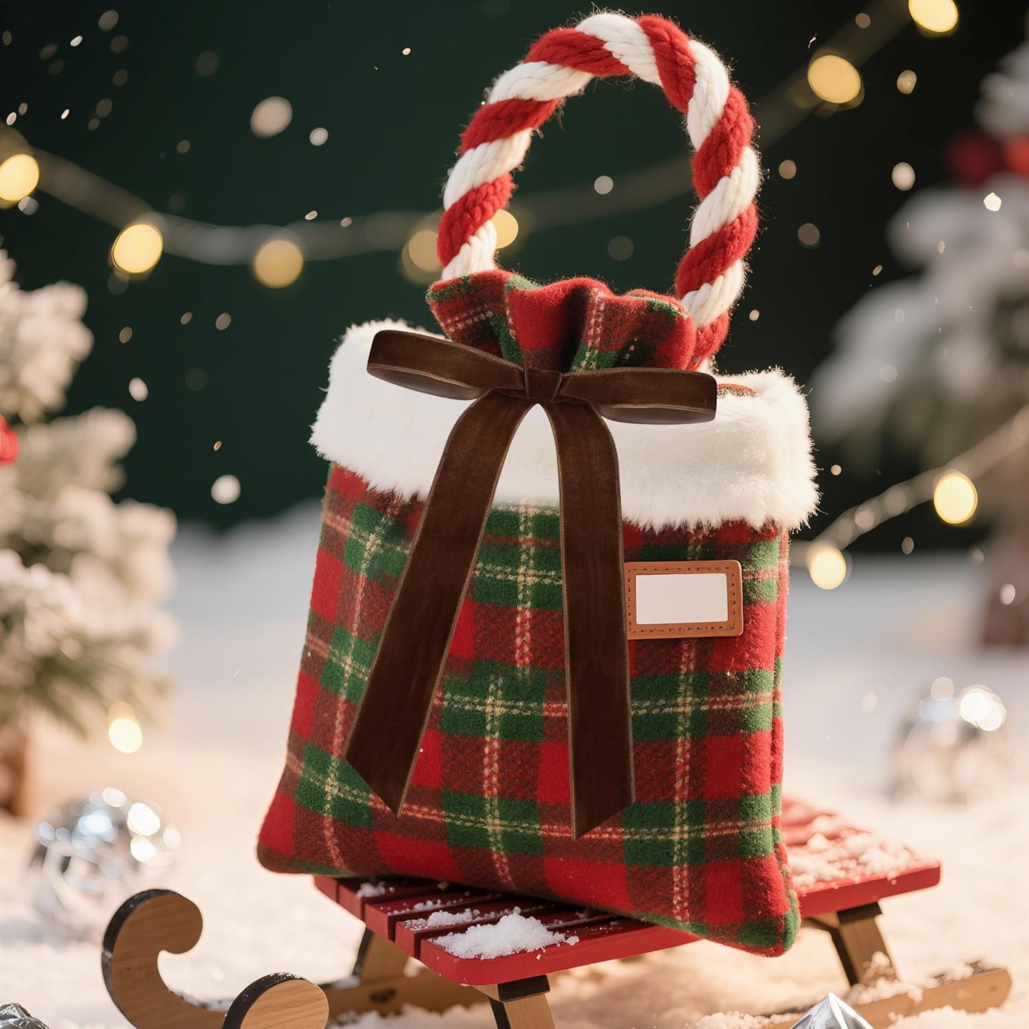 24Pcs Christmas Velvet Bows for Tree, Vintage Ribbon Bows Ornaments for Garland Wreath Gift Wrapping Treat Bag Bakery Candy Bags DIY Crafts Holiday Decor (Deep Brown, 5" x 7", Width of 1") - Image 4