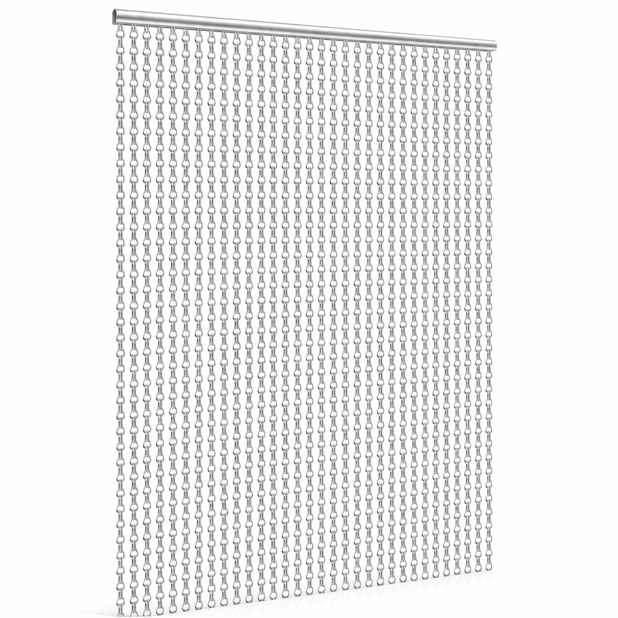 Glamhaus Aluminium Metal Chain Door Fly Screen Curtain Blind Commercial
