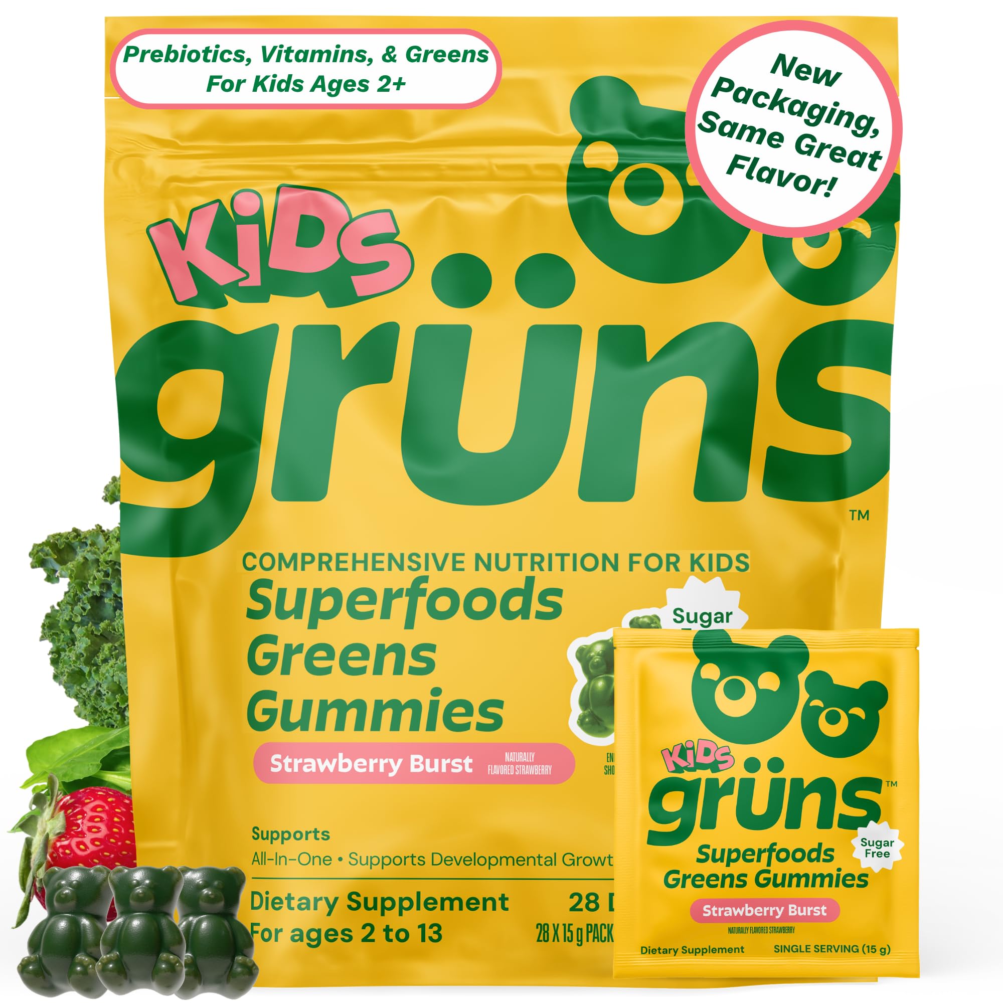 Gruns Super Greens Gummy Bears