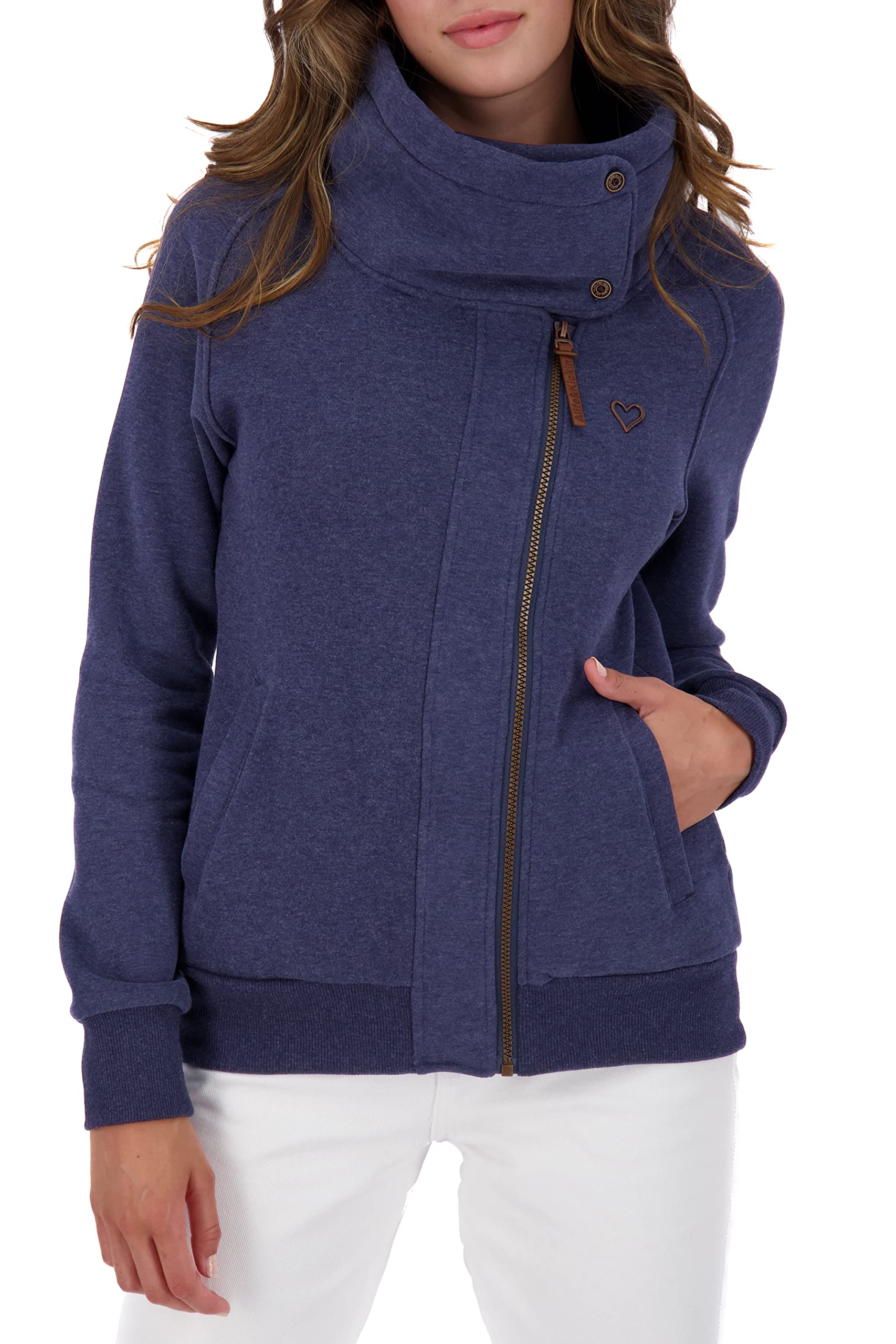 alife kickinWomen's Merteak Sweat Leisure Jacket Sweater Sweatshirt with Zip XS-XXL