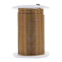 Vista 2 de The Beadsmith - Wire Elements - Alambre de cobre lacado calibre 18, resistente al deslustre, para fabricación de joyas, bobina de 10 yardas, 9.14