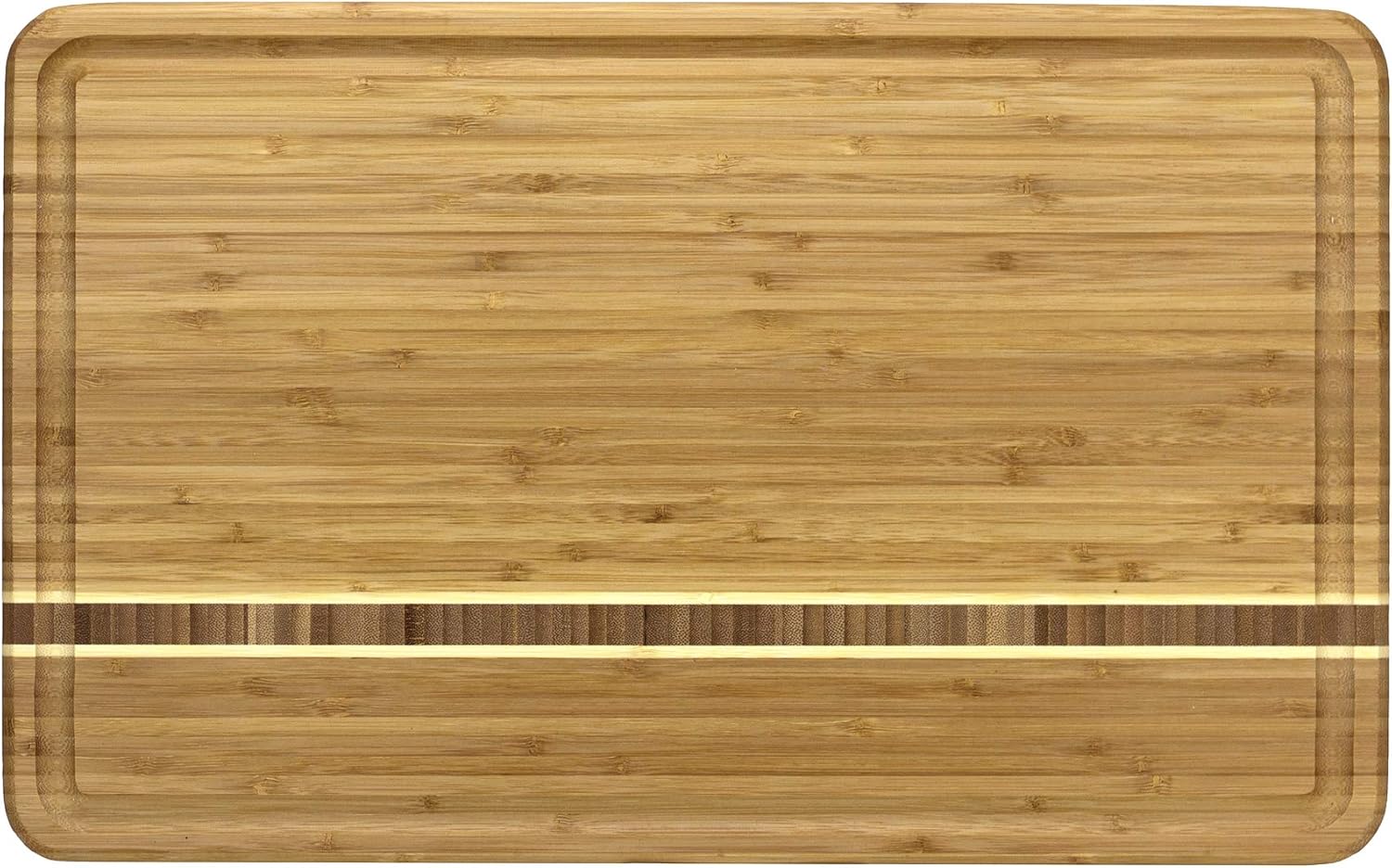 Totally Bamboo Dominica Large Cutting Board with Juice Groove, 20-5/8" x 12-1/2"