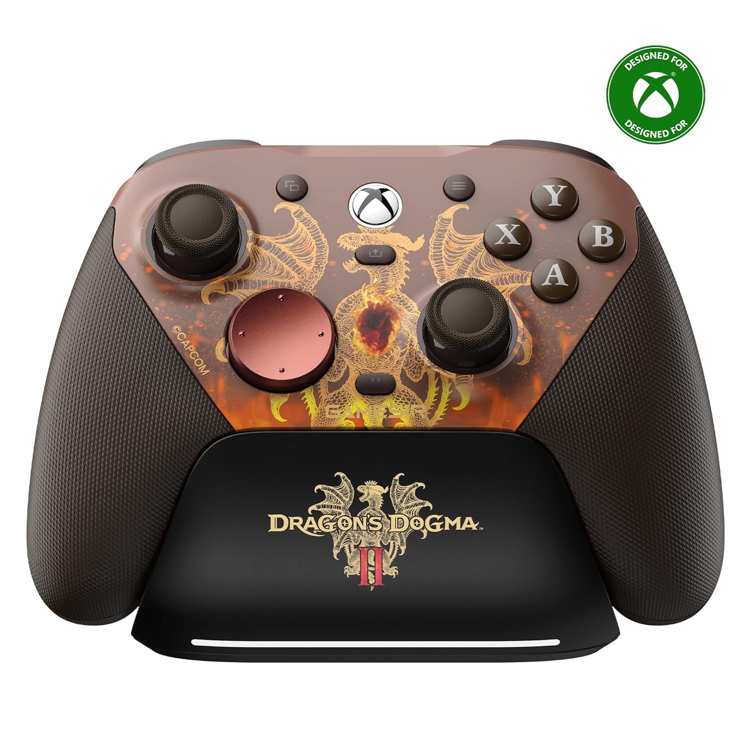 GameSir G7 Pro Wired Xbox Controller for Series X|S, Wireless PC Gamepad, TMR Joysticks, Hall Effect Triggers, 1000Hz Polling Rate (PC), Dragon’s Dogma II Edition, Charging Dock