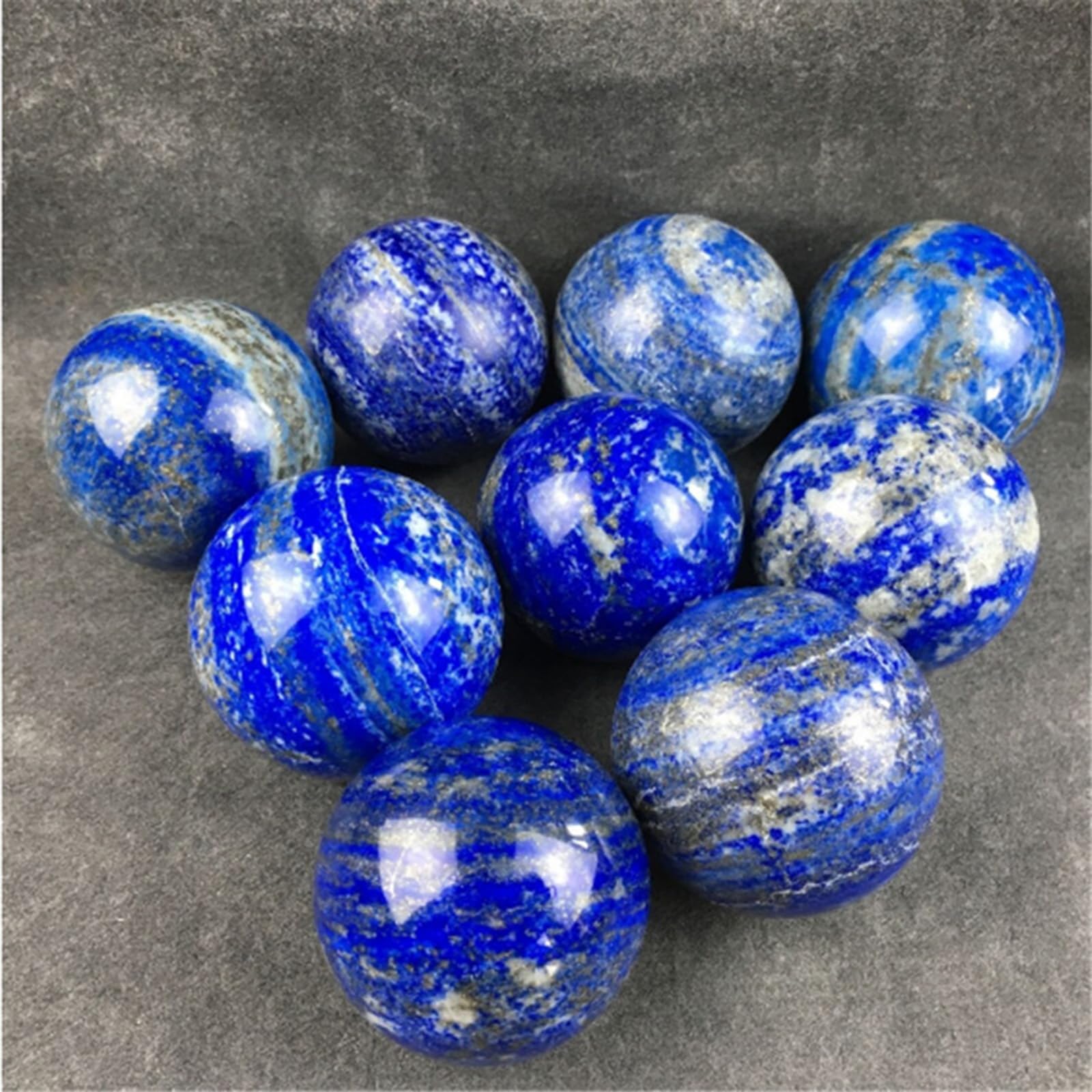 Sfera di Cristallo di lapislazzuli Blu, Sfera di Cristallo Naturale, Sfera Decorativa di Roccia, Sfera da divinazione Lucida per, cartomante, Feng Shui, divinazione, Decorazioni per la casa, 70