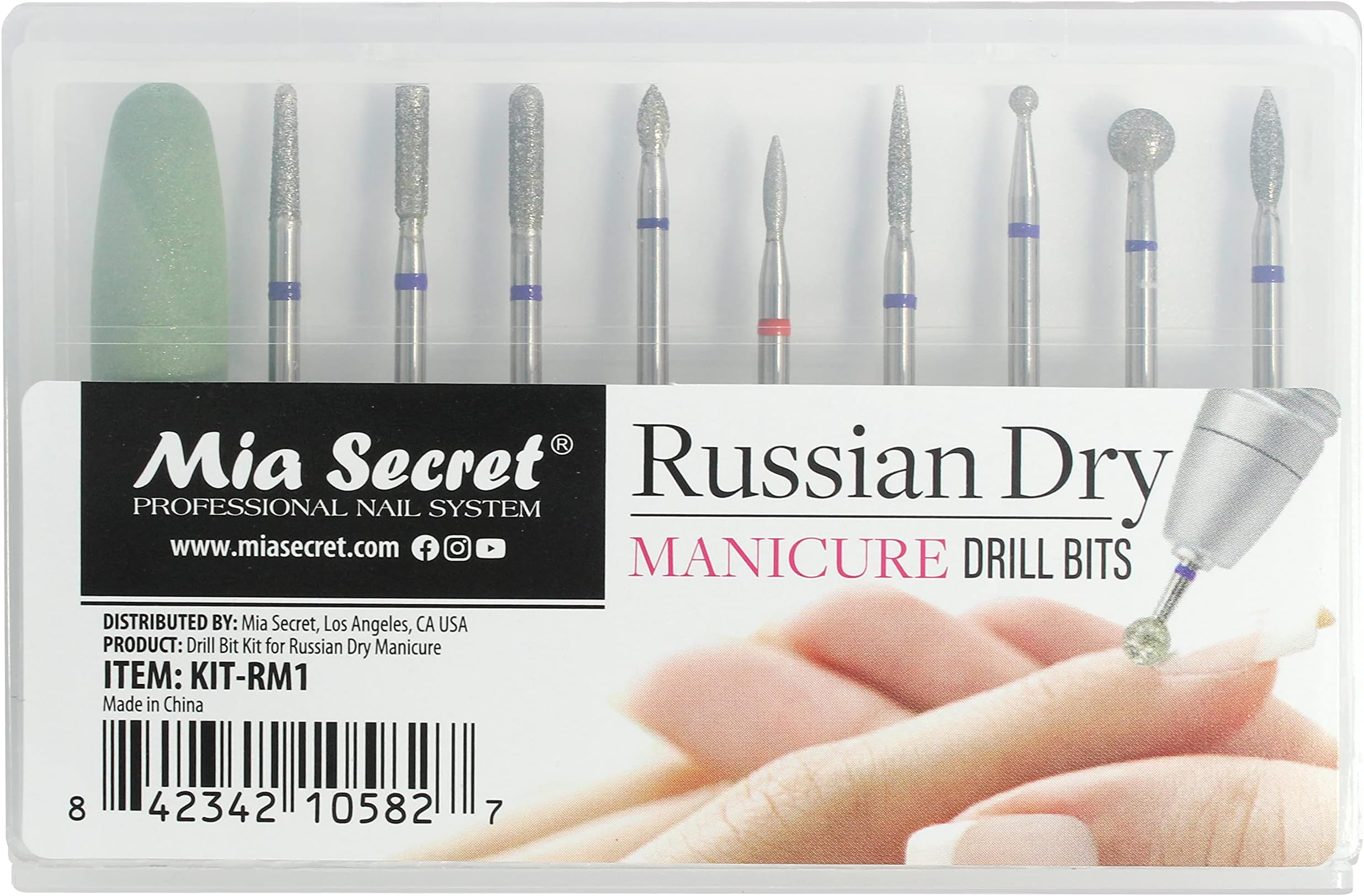 MIA SECRET PROFESSIONAL RUSSIAN DRY MANICURE DRILL BIT SET