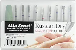 MIA SECRET Conjunto de brocas de manicure profissional russa seca