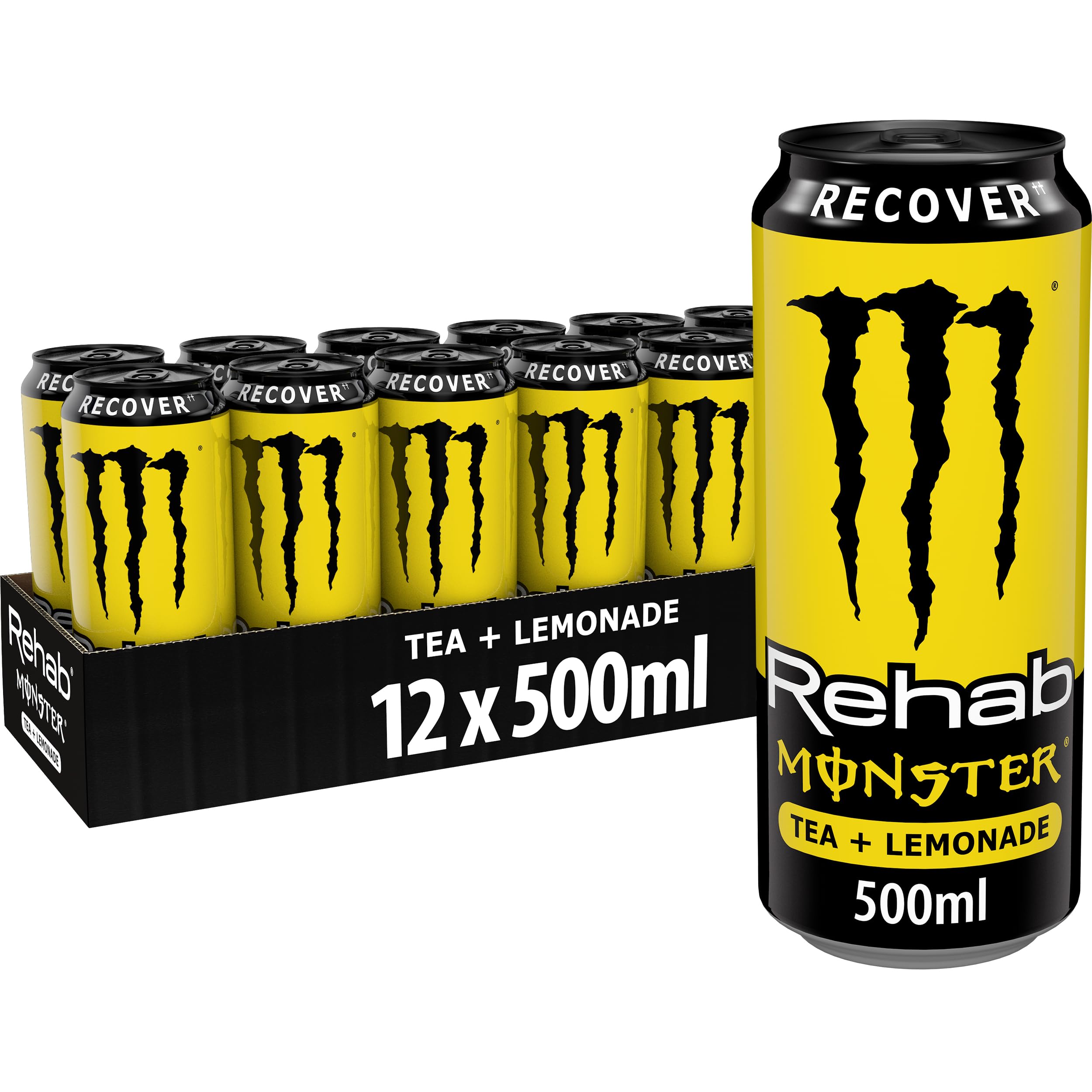 Monster Rehab Lemonade Bebida Energética Pack 12 Latas 500ml
