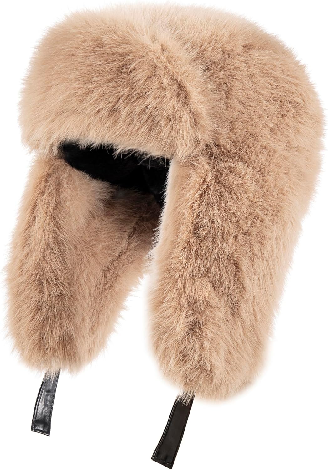 Trapper Hat for Weather,Windproof & Thermal Insulated with Fox Fur Ear Flaps,a Winter Ushanka for Skiing, Hunting & Outdoor