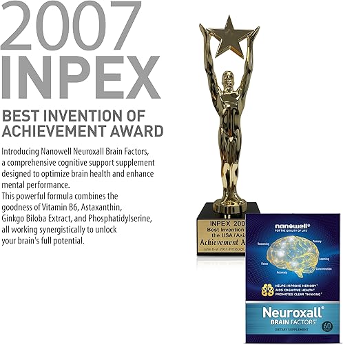 Miniatura 9 de Factores cerebrales neuroxall - Apoyo cognitivo con vitamina B6, astaxantina, extracto de ginkgo biloba y fosfatidilserina - Aumenta la salud