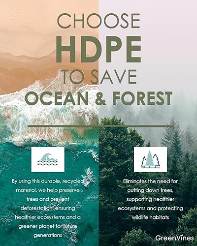 Miniatura 8 de GREENVINES Silla Adirondack ajustable con otomana retráctil, juego de 2  Plegable  Plástico de polietileno de alta densidad  Sillas para hoguera con