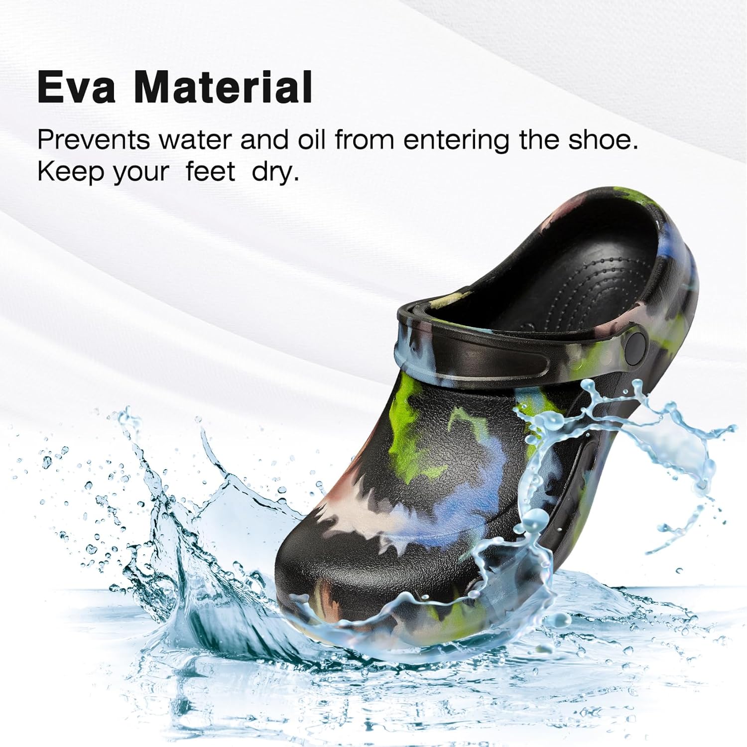 FULORIS Unisex Oil Resistant Waterproof Chef Shoes Non Slip Kitchen Shoes for Men - Image 4