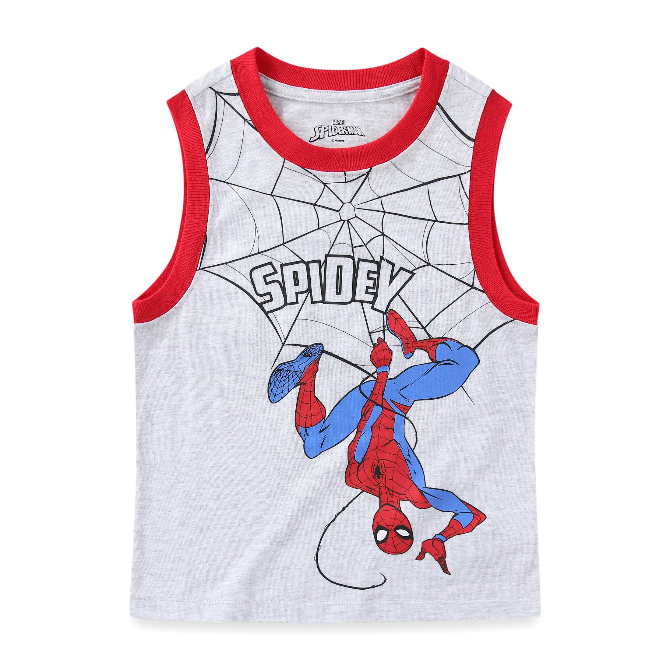 Spiderman Marvel - Juego de 2 Camisetas sin Mangas para niños - Rojo - 3 años