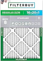 Vista 15 de Filterbuy 15x20x1 Air Filter MERV 8 Essential Dust & Allergy Defense (1-Pack), Electrostatic Pleated HVAC AC Furnace Filters Replacement, Made in
