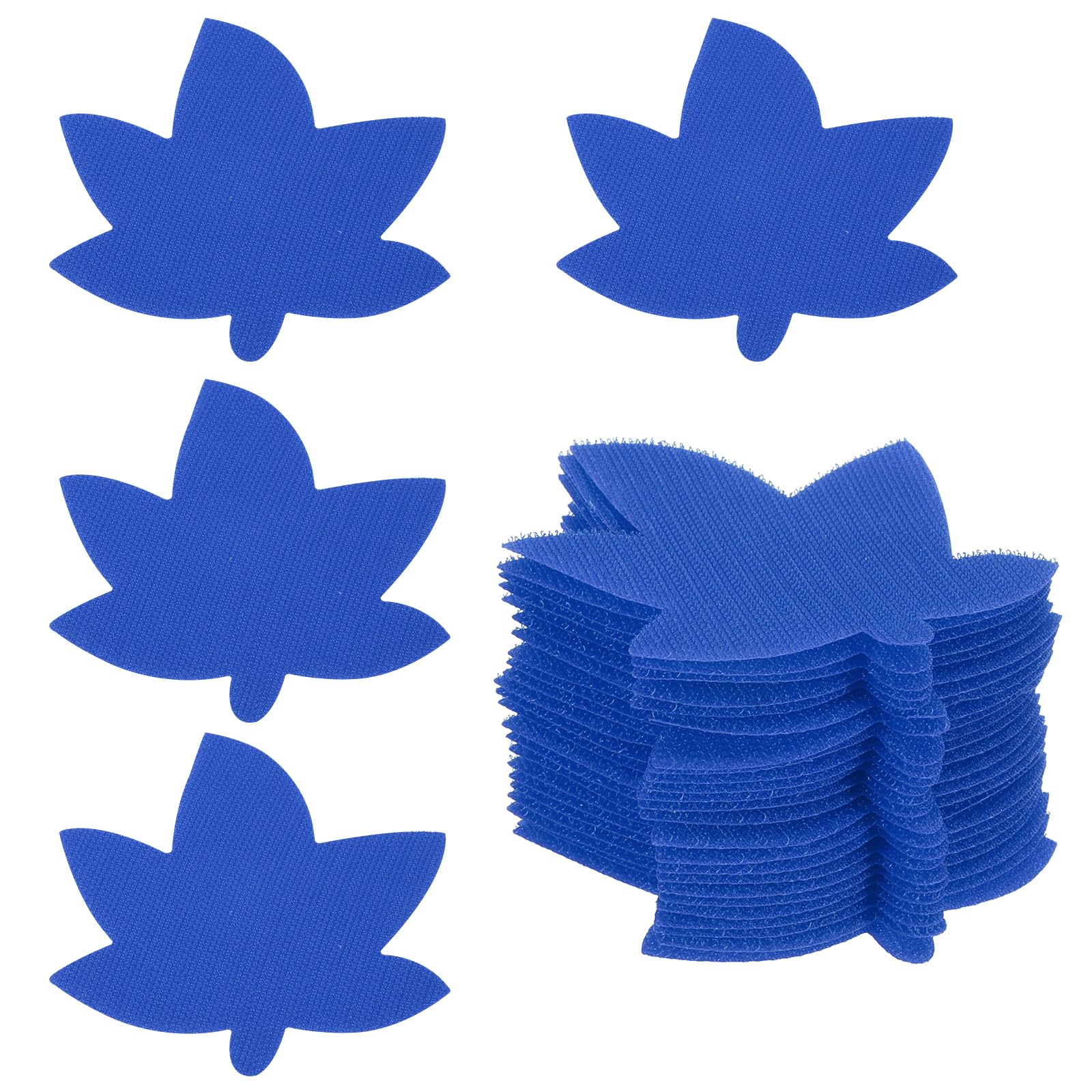 PATIKIL 4 Inch Carpet Spot Markers, 35Pcs Leaf Shape Floor Dots Markers Carpet Spots for Classroom Decoration Elementary Preschool Supplies, Dark Blue