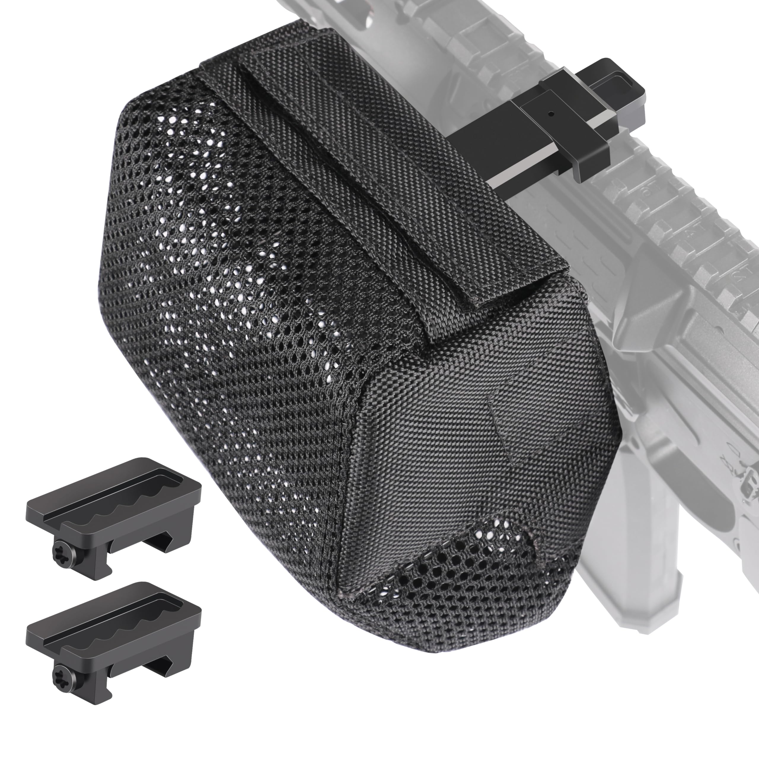 Feyachi Thickened Brass Catcher, Premium Nylon Shell Catcher with Heat-Resistant Brass Chamber, Zipper Bottom, and Two Picatinny Rail Mounts