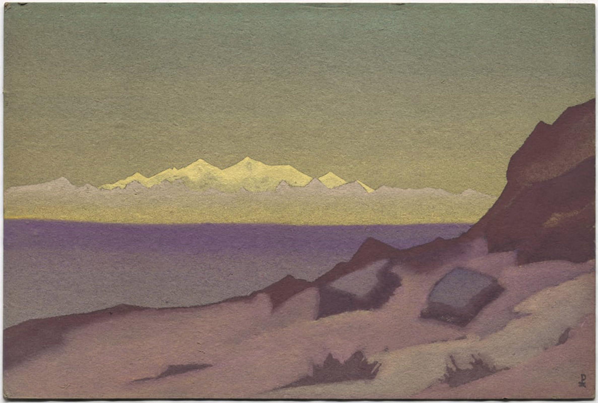 POSTERIIk Famous Print Pop Art Wall Art Graffiti Tibetan Frontier Tsaidam by Nicholas Roerich Art Prints for Home Decor 60x90cm