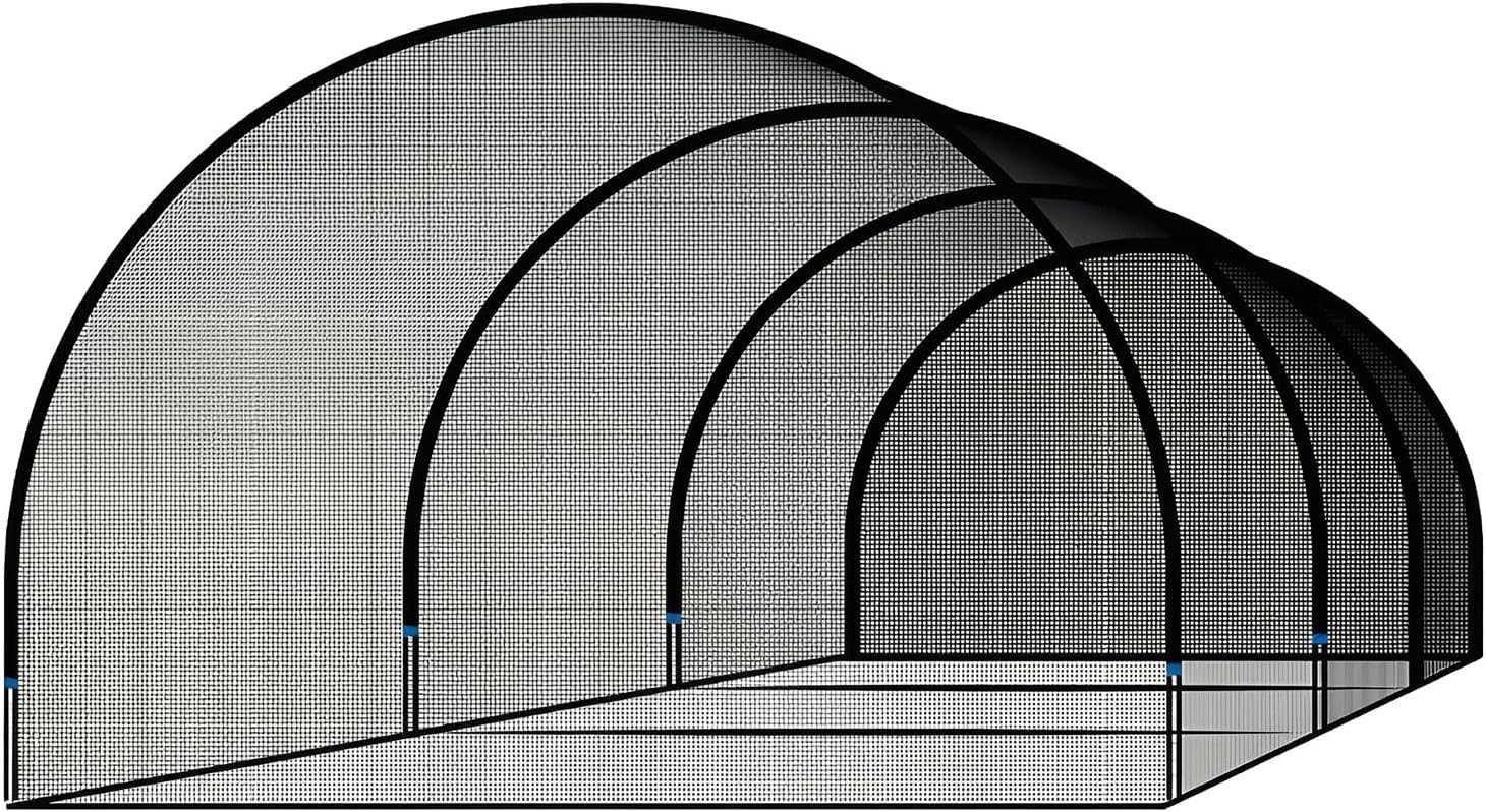 30ft Baseball Batting Cage Net for Backyard Golf Softball Net Portable Batting Cage for Baseball Practice Softball Hitting Equipment