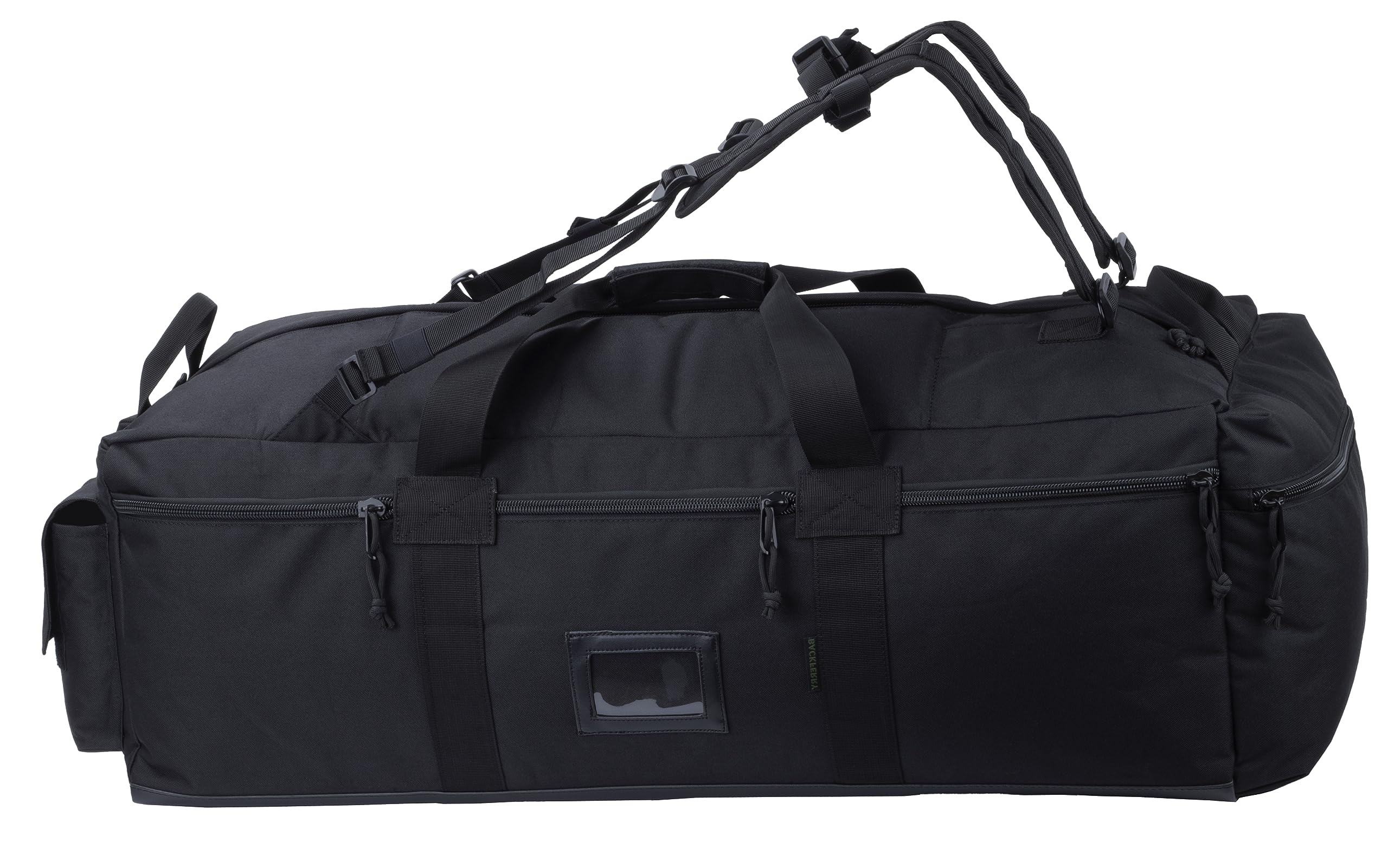 Duża wojskowa torba marynarska Army Holdall Bag torba podróżna Duffel Bag z odpinanymi paskami plecaka na ramię 80 litrów, Czarny, Torba podróżna