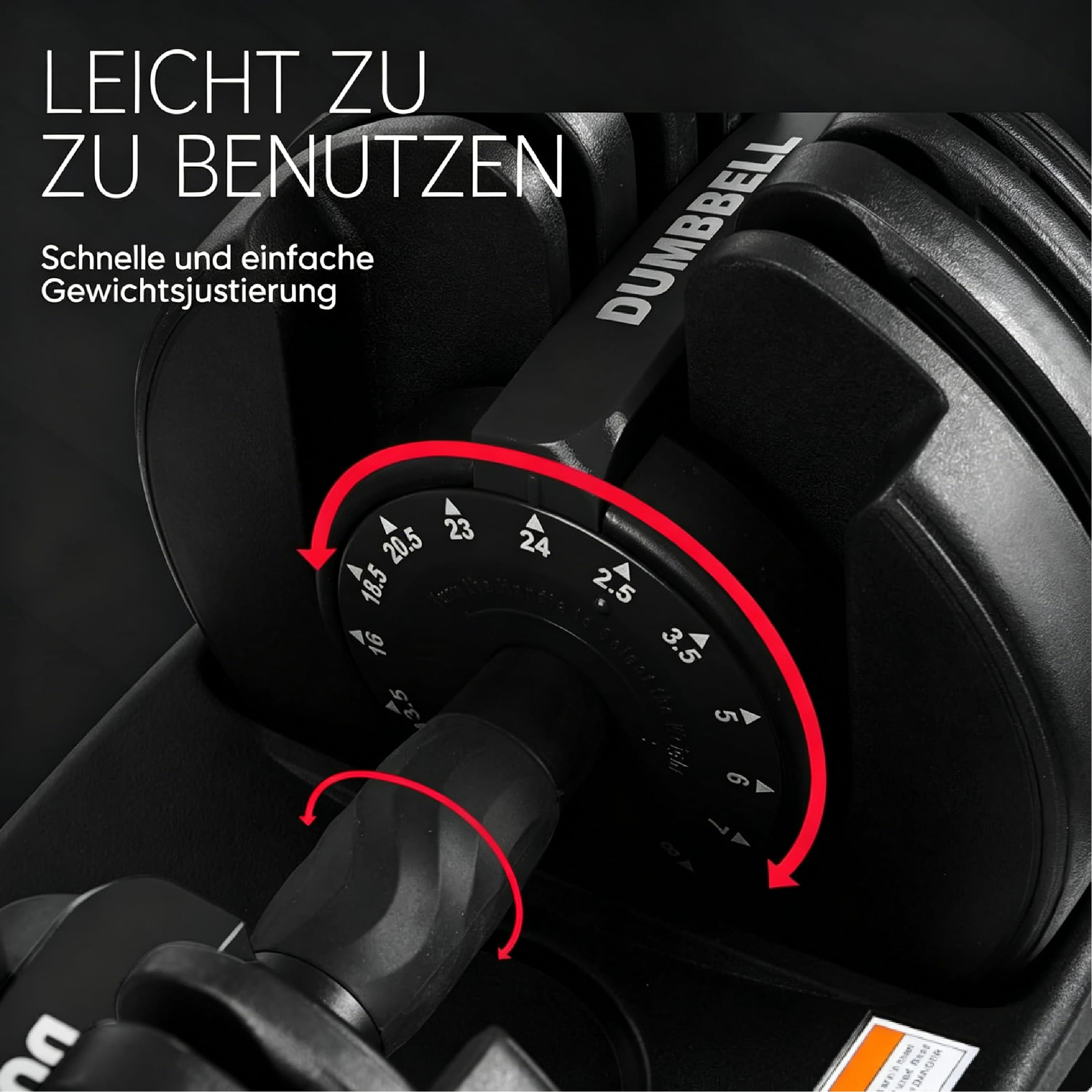 Verstellbare Hanteln 12kg-40kg, Männer & Frauen | Einstellbare Platzsparende Hantel, Verstellbare Kurzhanteln, Anti-Rutsch Griff, Platzsparend