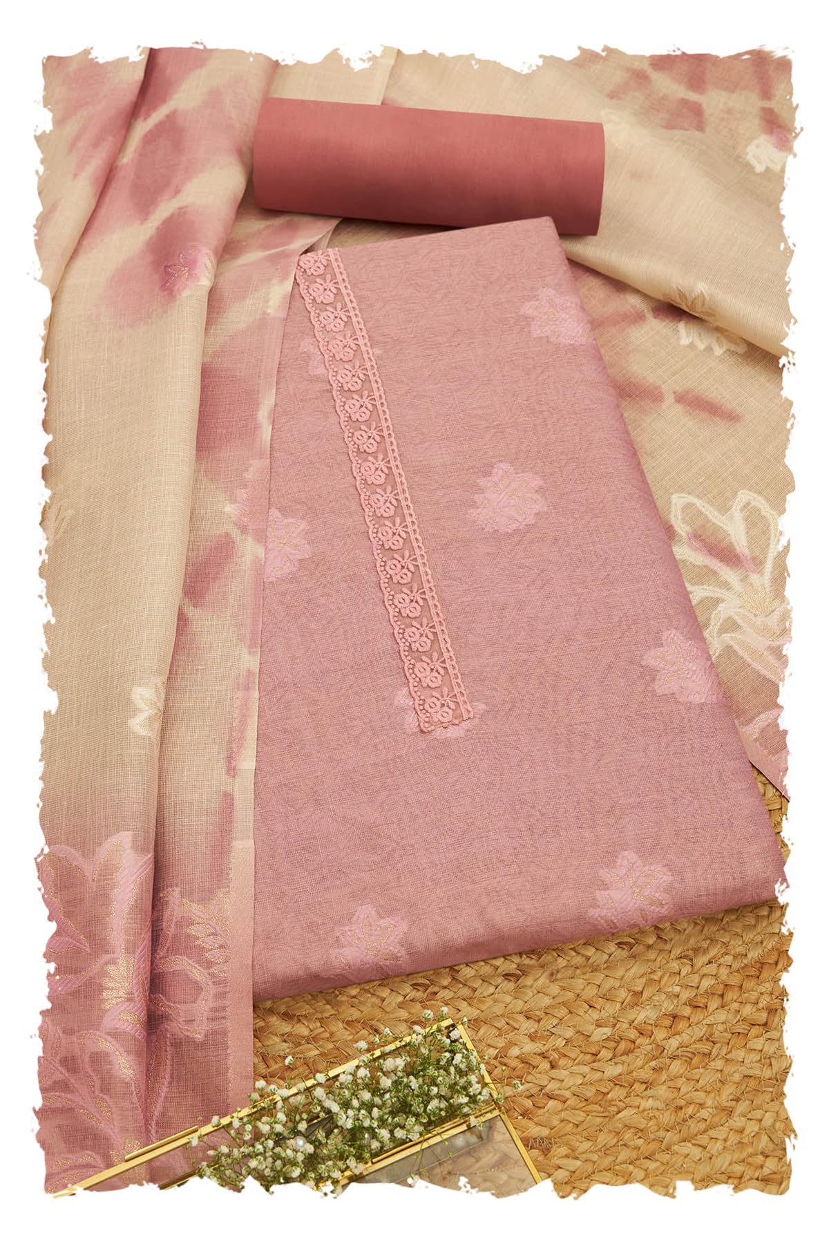 Womens Unstitched Dress Material-image-40