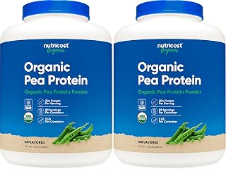 Nutricost Organic Pea Protein Isolate Powder (5LBS) (Pack of 2)