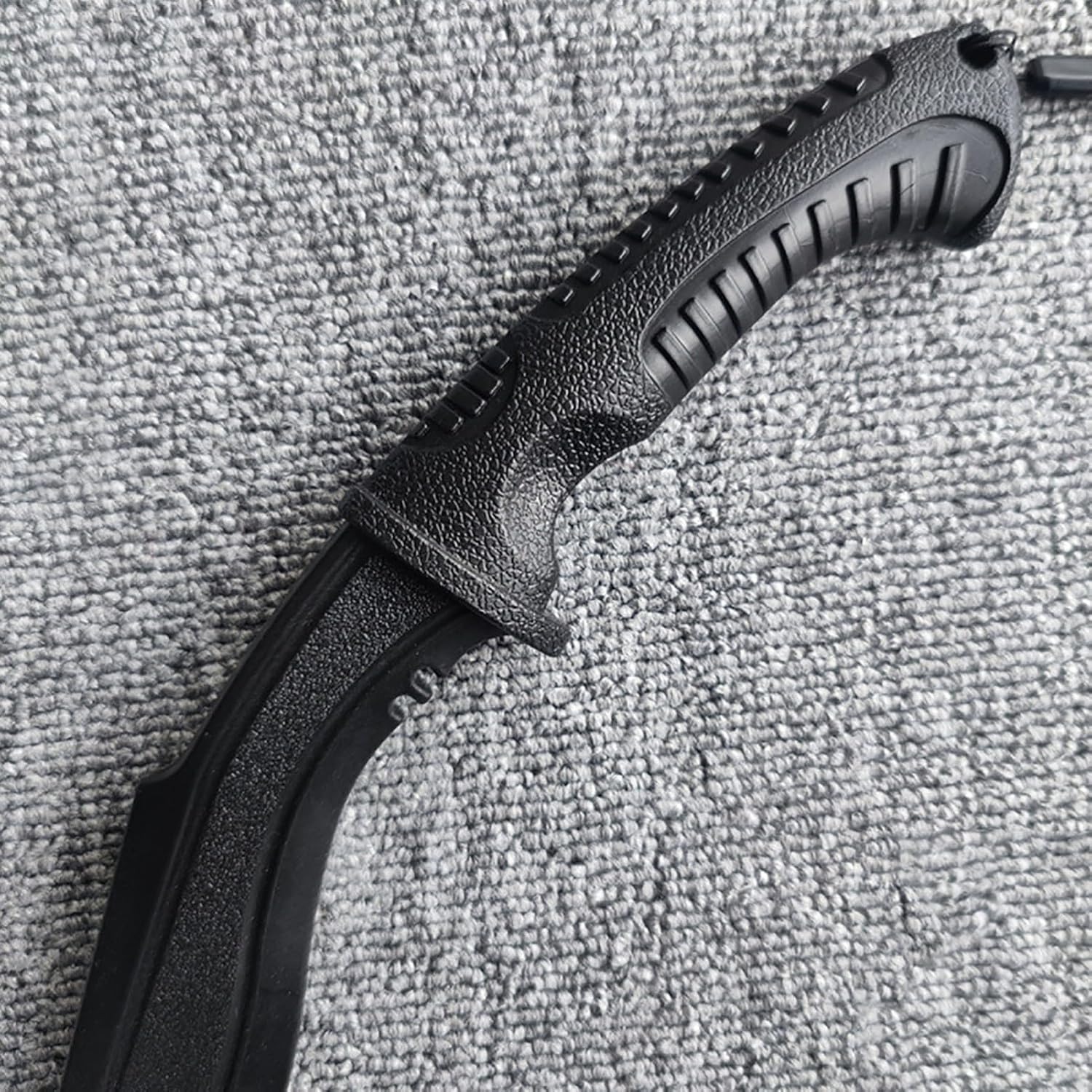 Solid Rubber Combat Training Kukri Machete Knives for Knife Fighting and Knife Defense Practice, Safe Martial Arts Self Defense Drills Prop Rubber Fake Dagger Weapons Trainer for Cosplay
