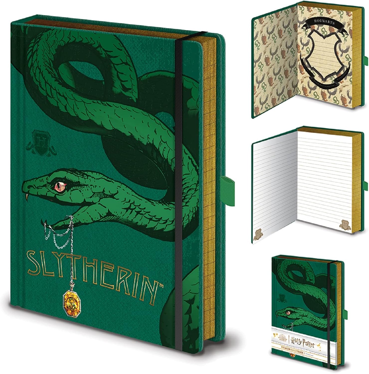 Harry Potter Serpeverde House Taccuino formato A5, prodotto ufficiale Amazon.it Cancelleria