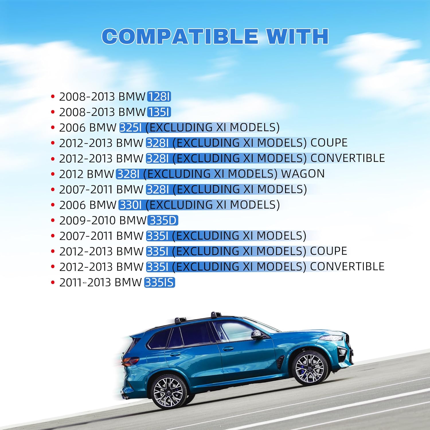 Front Suspension Control Arm Kit Compatible with BMW 1 3 Series E90 E91 E92 E87 E88 128i 135i 325i 328i 330i 335D 335i 335iS Lower Control Arm with Ball Joint, Sway Bar Link Tie Rod End