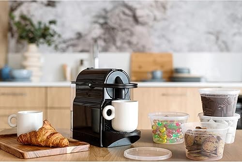 Miniatura 8 de Contenedores de plástico desechables de 16 onzas con tapas, 240 de cada recipiente y tapas, recipientes resistentes a fugas para alimentos,