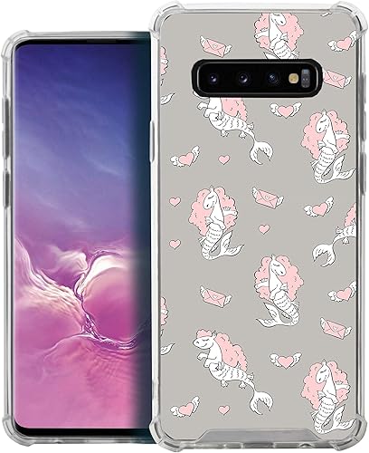 Miniatura 12 de CasesOnDeck - Funda compatible con Samsung Galaxy S10+ | S10 Plus 6.4 pulgadas] S10+ Funda delgada, transparente y flexible de TPU con protección en