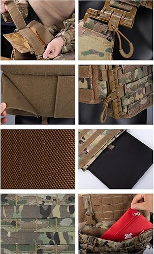 Miniatura 4 de vAv YAKEDA Chaleco táctico militar de pecho para hombre