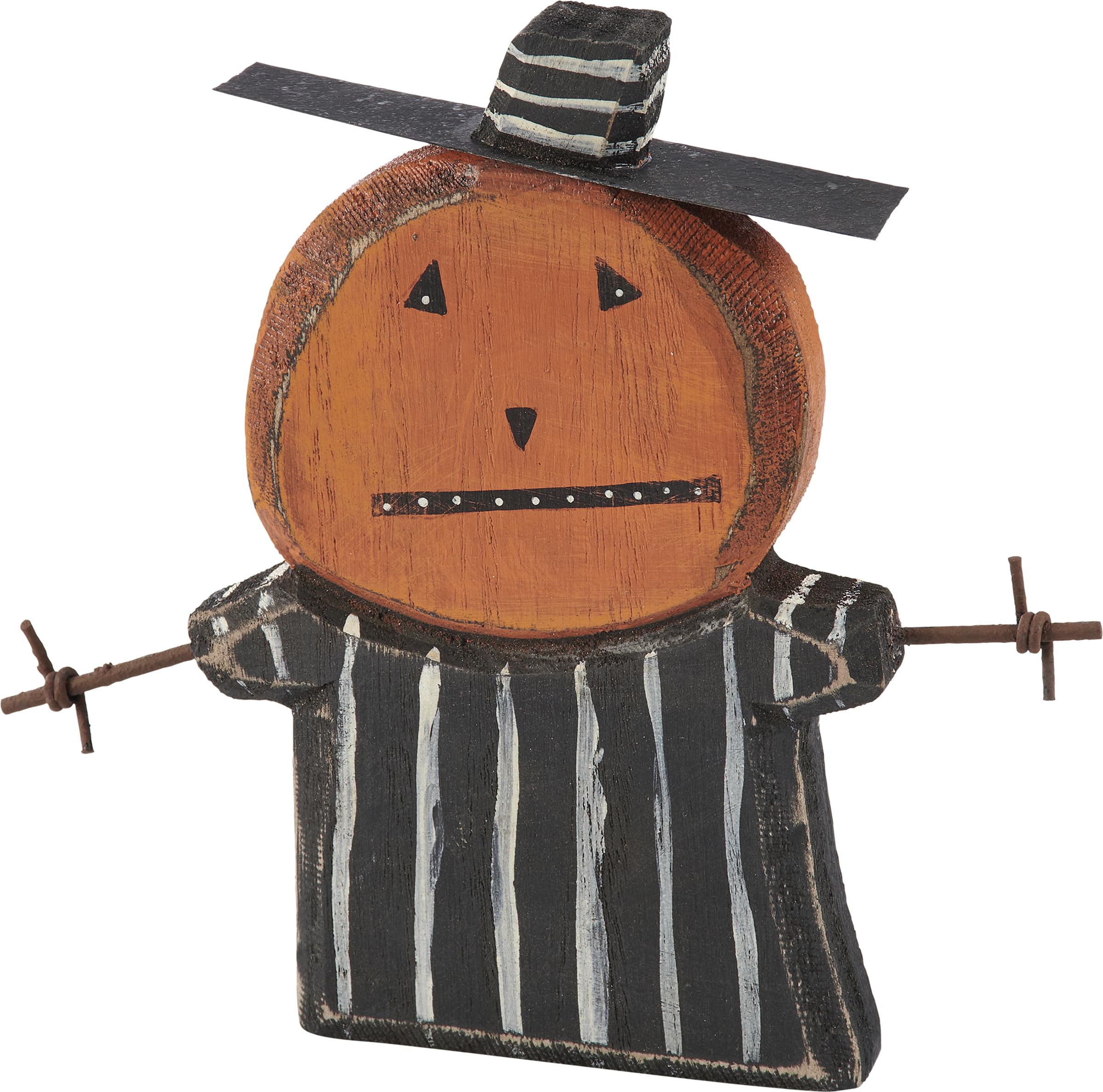 Figurine Primitives by Kathy Chunky Sitter Pumpkin Jack objet déco Halloween rustique