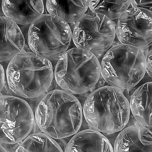 Miniatura 6 de Rollo de amortiguación de burbujas, 130 pies x 12 pulgadas de ancho, burbujas grandes de 1/2 pulgada transparentes
