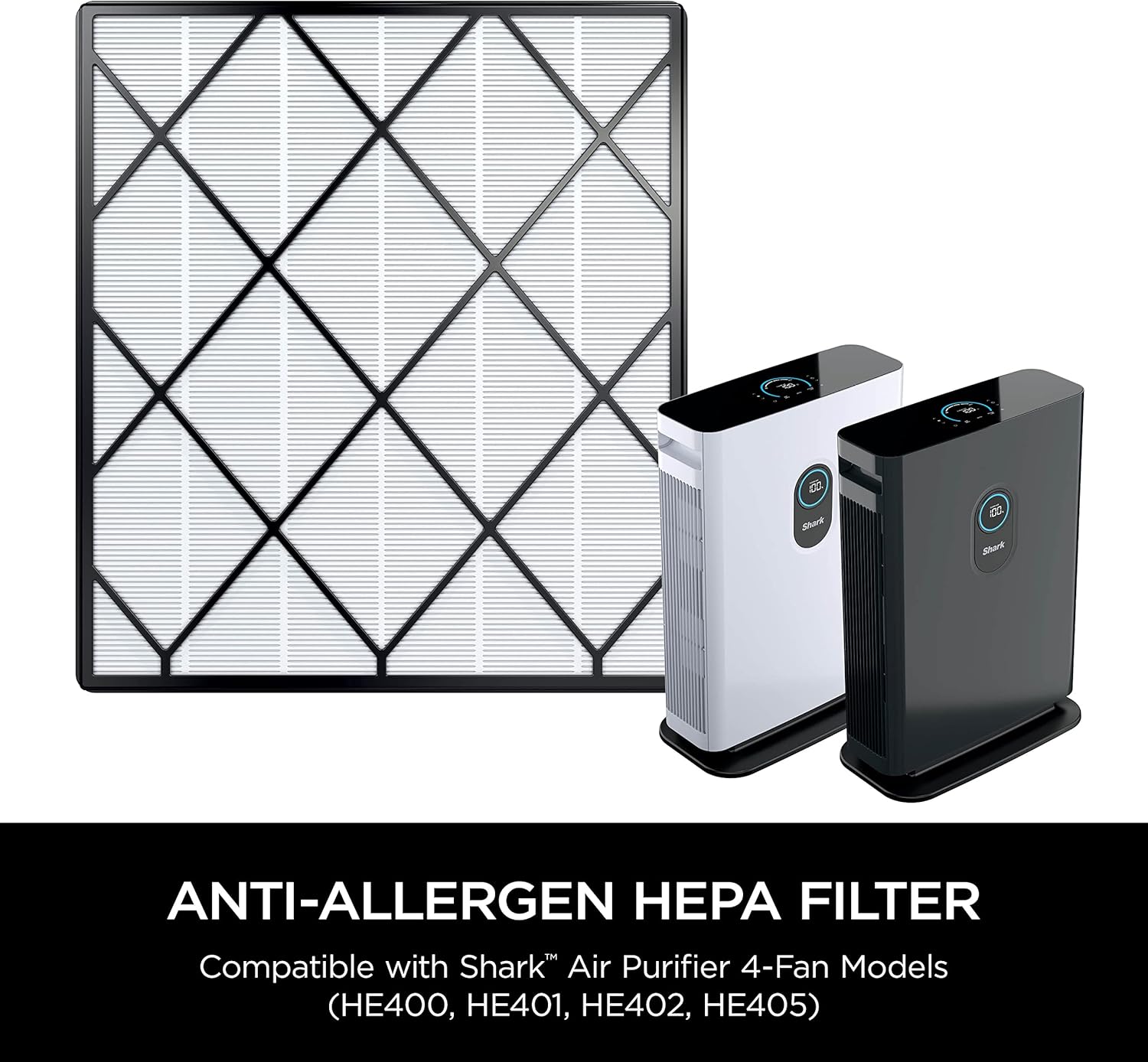 Shark HE400 Basic Hepa Filter, White