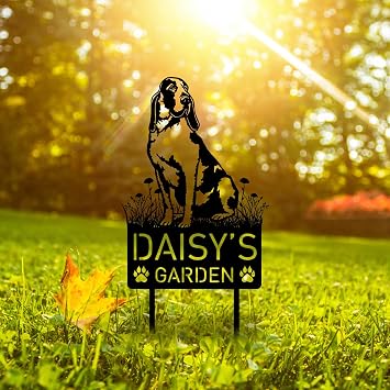 Custom Bracco Italiano Metal Memorial Garden Stake, Personalized Pet Grave Marker Name Sign, Remembrance Stake Decor, Garden Decor, Pet Headstone, Outdoor Memorial Plaque