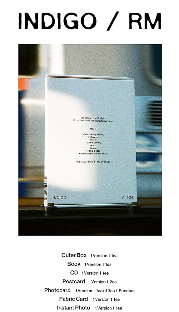 防弾少年団(BTS) - BTS RM Indigo インディゴ Book Editionナムジュン 5個 Amazon.co.jp: RM 'Indigo' Book Edition（韓国盤）: ミュージック