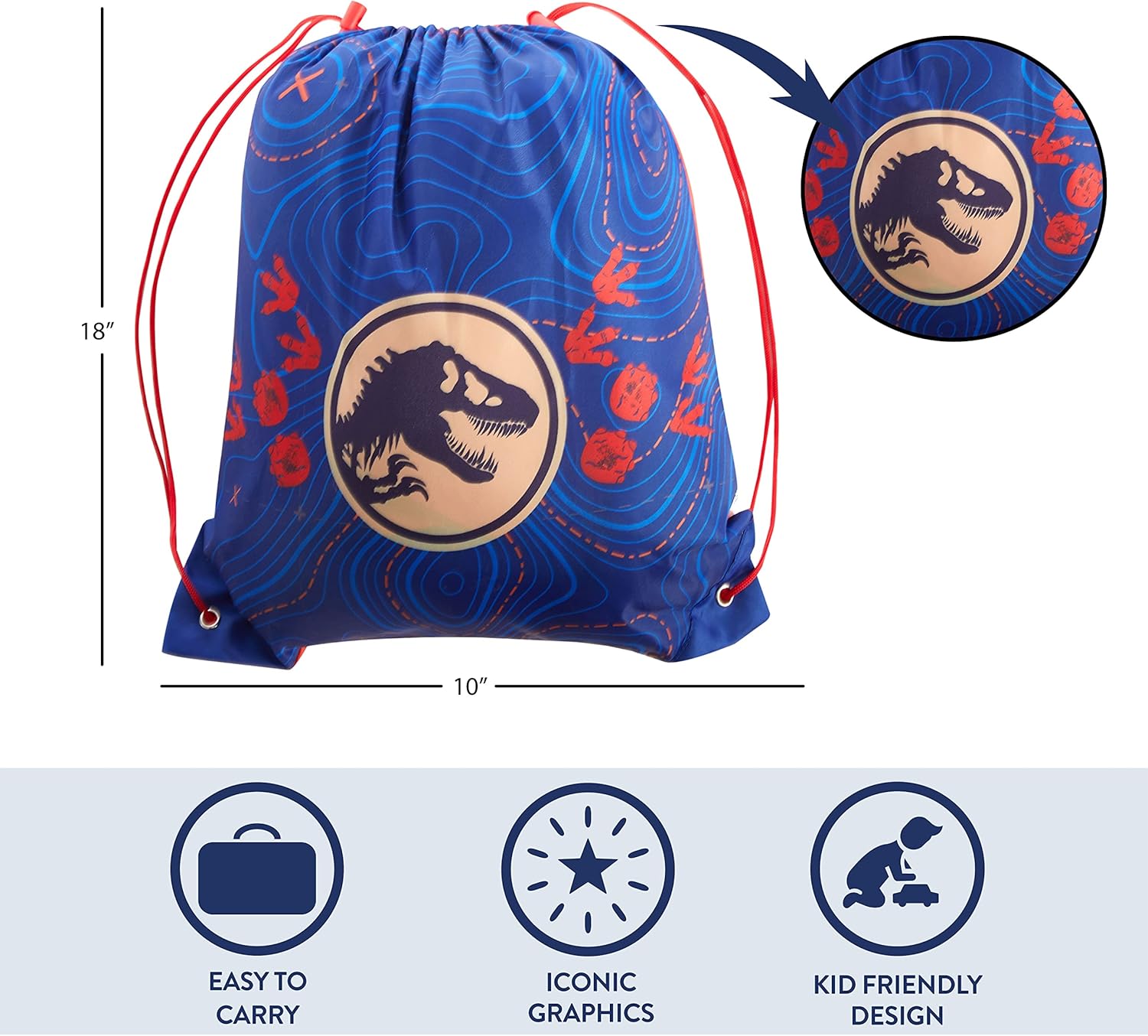 Idea Nuova 2 Piece Drawstring Sling Carry Bag with Sleeping Slumber Bag