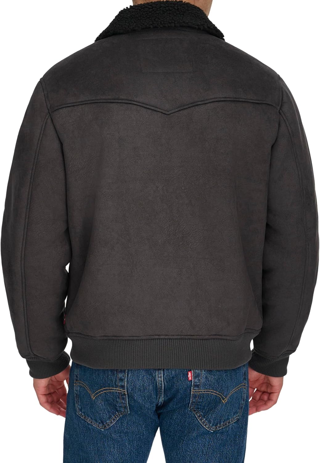 Levi's mens Levi's Men's Faux Shearling Western Bomber Jacket - Image 3