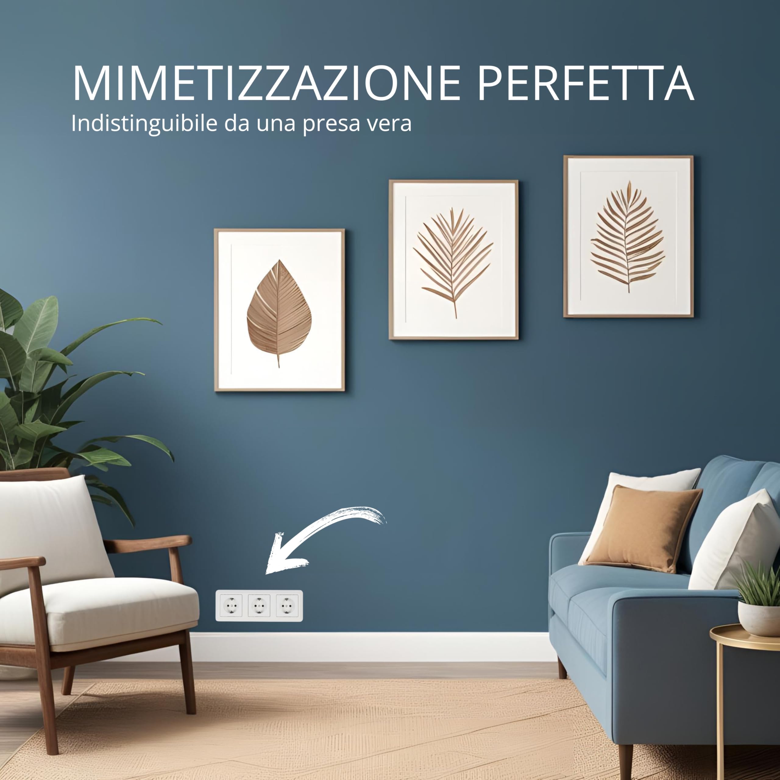 Cassaforte per prese elettriche, con 3 prese finte, pannello magnetico e serratura speciale, cassaforte da parete per conservazione invisibile, scomparto segreto per denaro, orologi e
