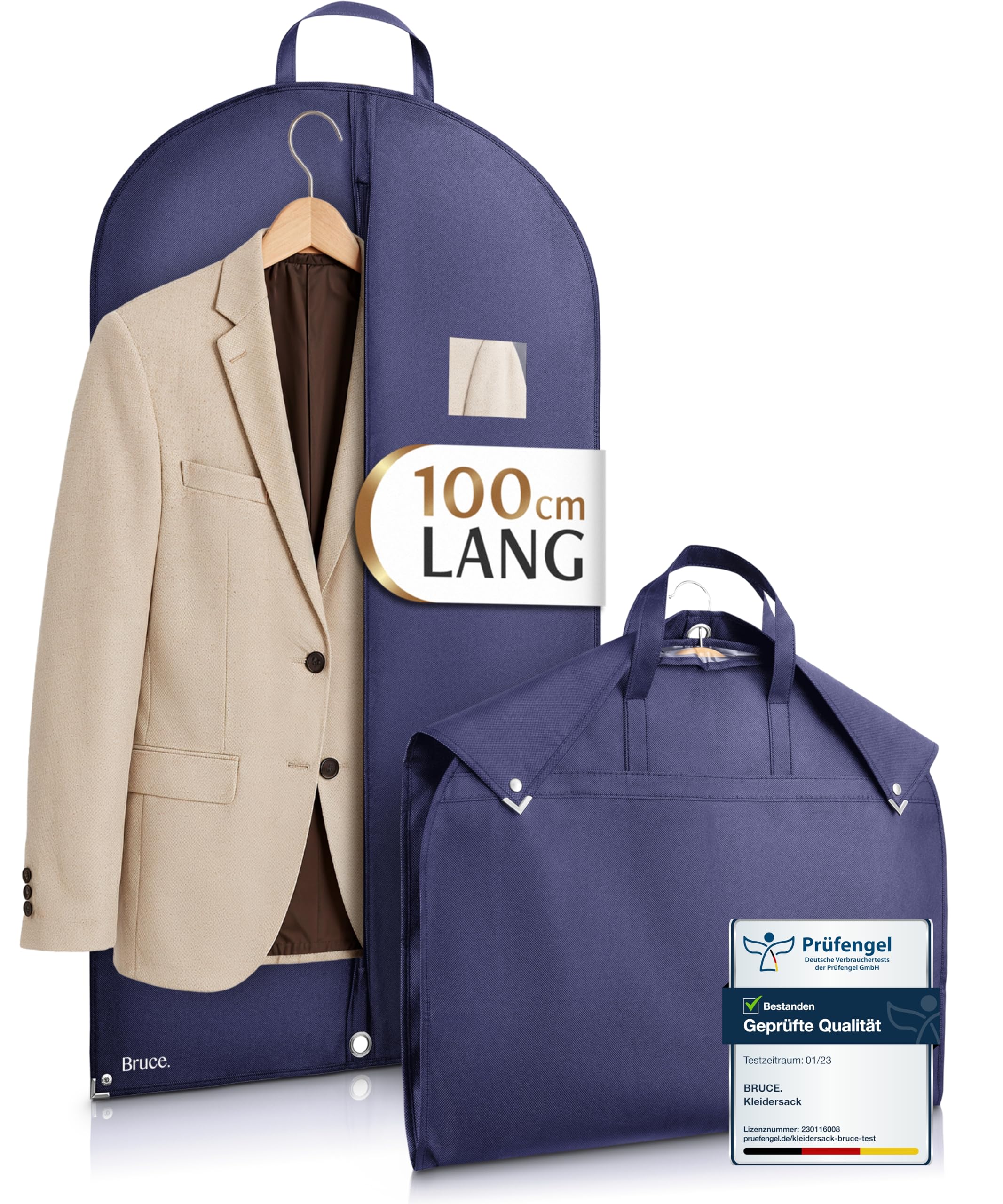 Bruce.® Garment Bag 100x60 cm – Navy Blue — image 1