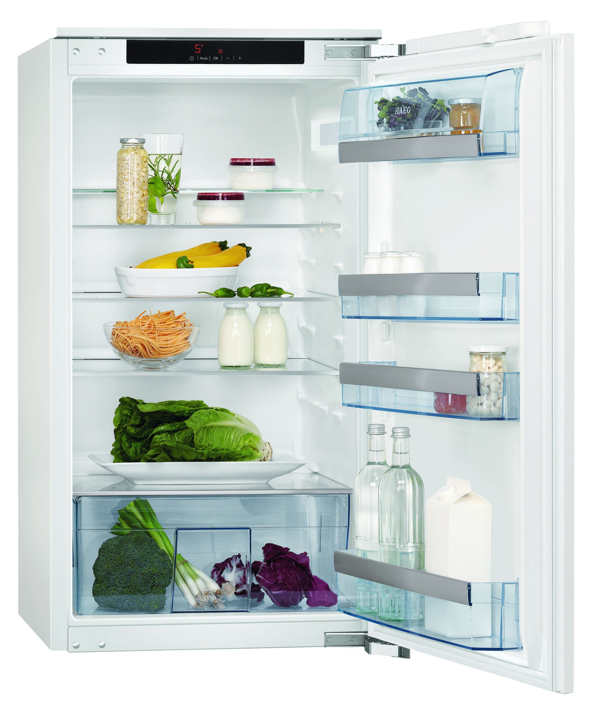 AEG SANTO SKS81000F0 Réfrigérateur A++ / 102,7 cm / 100 kWh/an / 180 L partie réfrigérateur/LCD avec contrôle tactile/éclairage LED