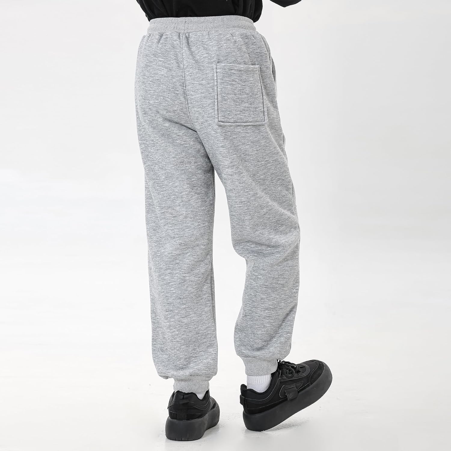 2 Pack Boys Sweatpants Athletic Pants Boys Joggers with Zipper Pockets Kids Youth Workout Sweat Pants Size 7-13Y - Image 6