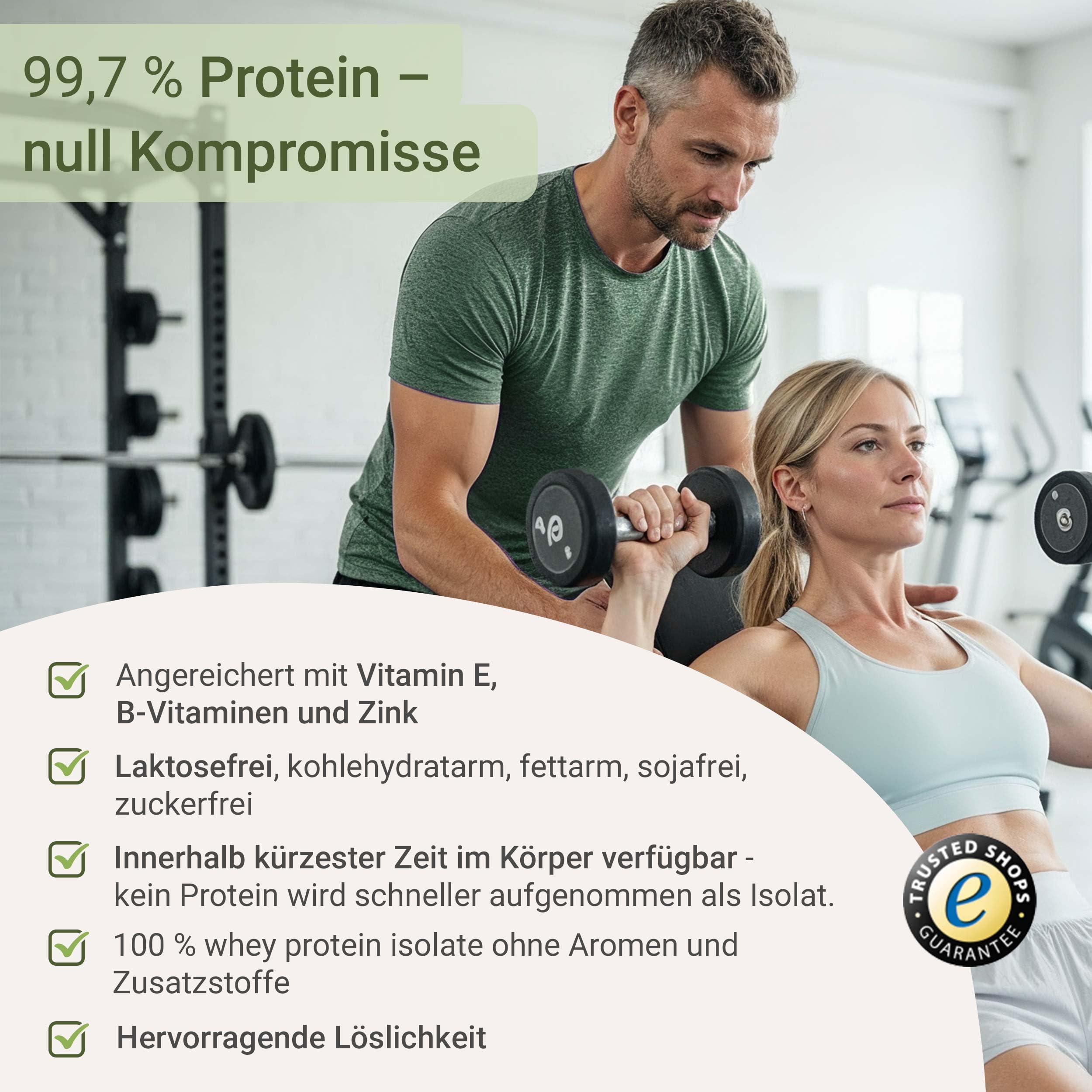 for you whey protein isolate Pur 2x600 g Doppelpack - Molkenprotein aus Weidemilch - Eiweißanteil 99,7% zum Muskelaufbau & mit allen essentiellen Aminosäuren - Laktosefrei Sojafrei - Proteinpulver