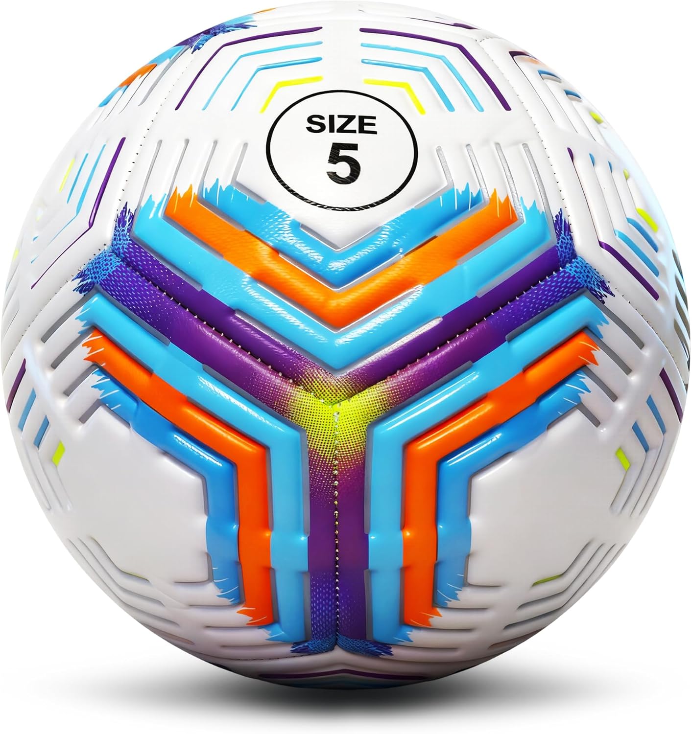 Soccer Balls Size 5, Official Match Weight Long-Lasting Construction, Outdoor Soccer Balls for Boys Girls Youth Skills Practicing Birthday Easter Gifts