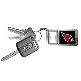 NFL Siskiyou Sports Fan Shop Arizona Cardinals Flashlight Key Chain with Bottle Opener One Size Black