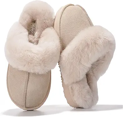 Project Cloud Genuine Leather Slippers for Women Footwear with Real Sheep Wool Lining Womens Clogs & Mule - Non-Slip Indoor/Outdoor Scuff Womens Slippers with Memory Foam Insole (Henka)