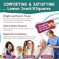 Vista 4 de Darlington Snacks Snacks de limón envueltos individualmente, 1.2 onzas de galletas de limón para el desayuno, cuadrados suaves, fabricados
