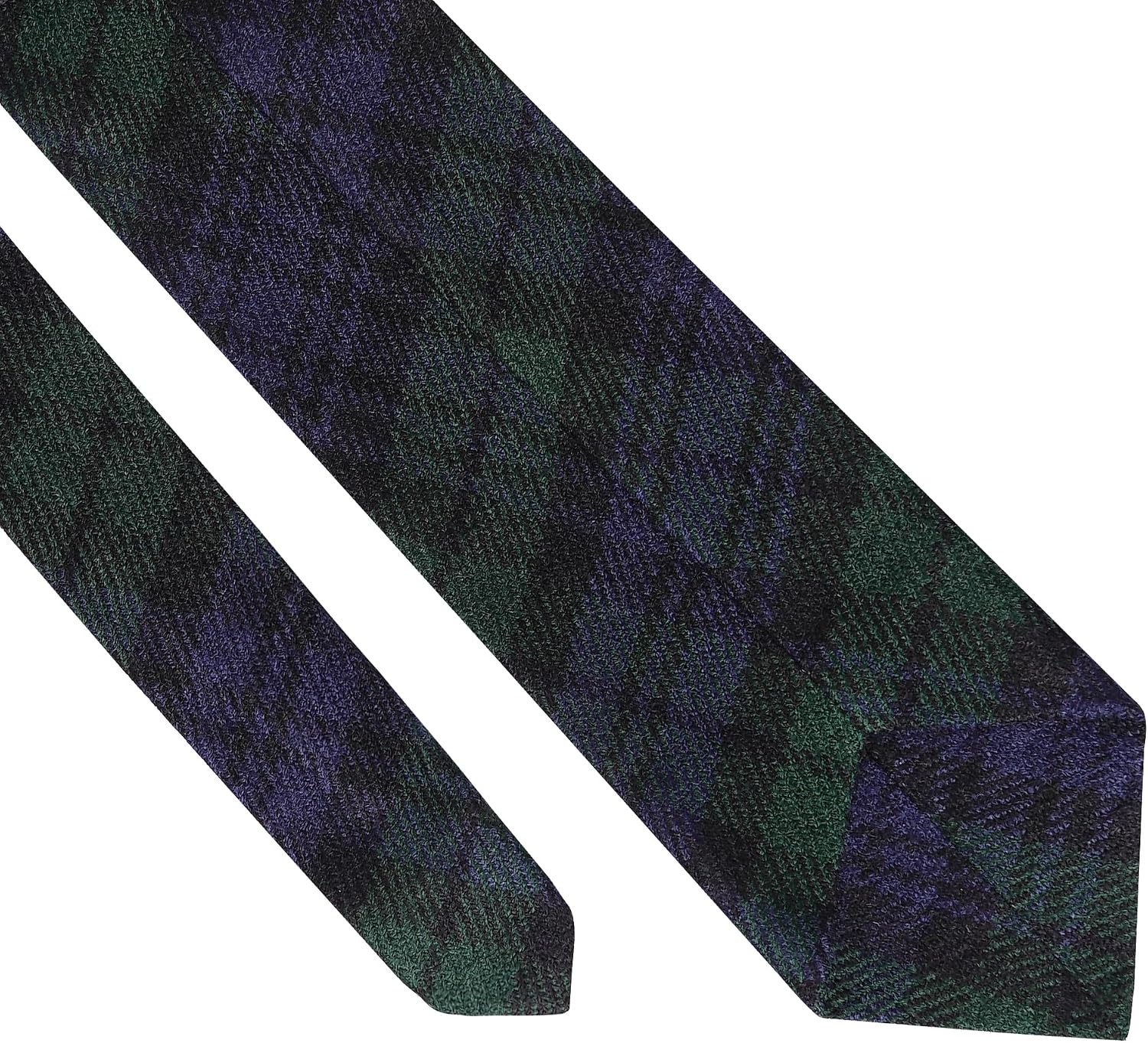 EZE Neck Ties for Men, Tartan kilt Check Tie, Scottish Highland Tartan Neckties, Acrylic Clan Wool Men Ties