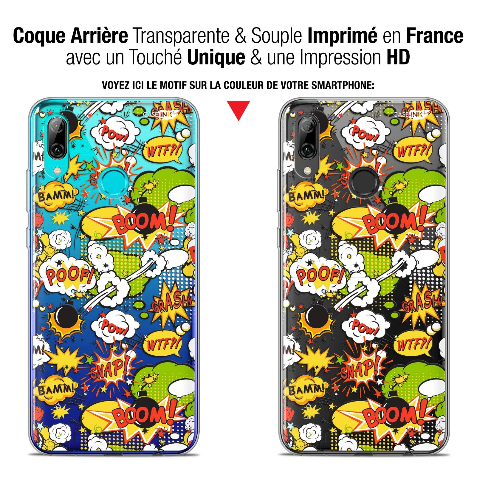 Caseink Coque Pour Huawei P20 (5.8) Housse Etui [crystal Gel Motif Hd